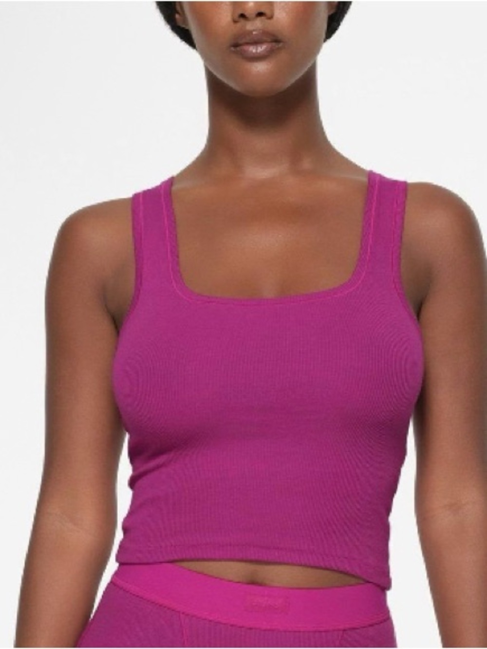 SKIMS Cotton Rib Tank Top M